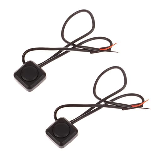 Teiliger Momentschalter, Momentan Druckknopf Ein Aus Schalter 12 V/24 V, Mini Tastenschalter Oberflächenmontage für Autohupe, Industriesteuerung, Elektronikexperimente (Packung mit 2 Stück) von Cerioll