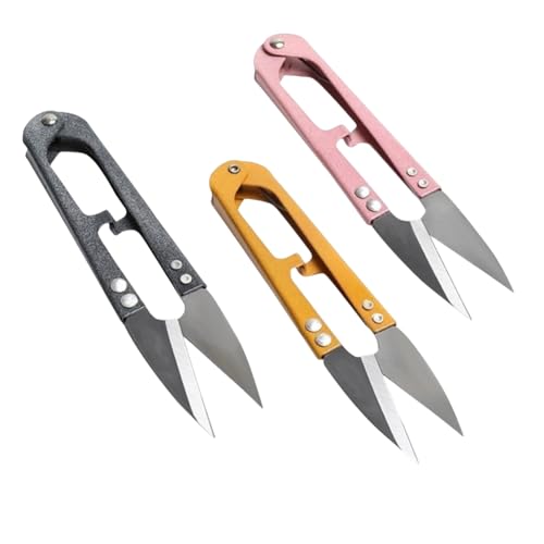 U-Förmiger Schere, Garn Schere Nähen, Garn-Nähschere, 3 Stück U-Form Schere, Fadenschere Garn Schere, Edelstahl Stoffscheren Schneider, U-Förmiger Kleine Schere, Frühjahr Schere Stitch Cutter U-Förmiger Schere, Garn Schere Nähen, Garn-Nähschere, 3 Stück U-Form Schere, Fadenschere Garn Schere, Edelstahl Stoffscheren Schneider, U-Förmiger Kleine Schere, Frühjahr Schere Stitch Cutter von Cerioll