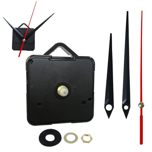 Uhrwerk Für Wanduhr, Uhrwerk Mit Zeiger, Lautloses Quarz-Uhrwerk, Lautlos Uhrwerk Mechanismus, DIY Uhr Ersatzteile, Uhrwerk Set, Uhrwerke Zum Selbsteinbau Mit Zeiger, Geräuschloses Uhrwerk Set von Cerioll
