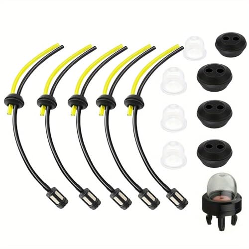 Universal Benzinfilter Kit,Benzinfilter Ersatzteile für Freischneider,14 Stück Benzinfilter Kit,Benzinschlauch Motorsense,Benzinschlauch Dichtung für Motorsense Erdbohrer Heckenschere Freischneider von Cerioll