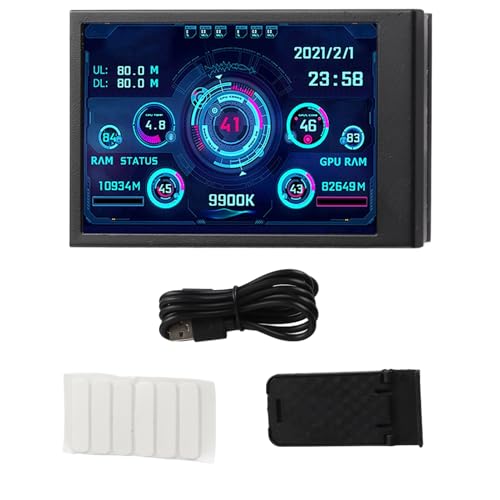 3.5-Zoll-IPS-USB-Bildschirm, AIDA64 PC-CPU-RAM-Temperaturmonitor Computer-Temperaturmonitor PC-Sensorpanel-Anzeige Display-Temperaturmonitor für Systeme 3.5-Zoll-IPS-USB-Bildschirm, AIDA64 PC-CPU-RAM-Temperaturmonitor Computer-Temperaturmonitor PC-Sensorpanel-Anzeige Display-Temperaturmonitor für Systeme von Cerlingwee