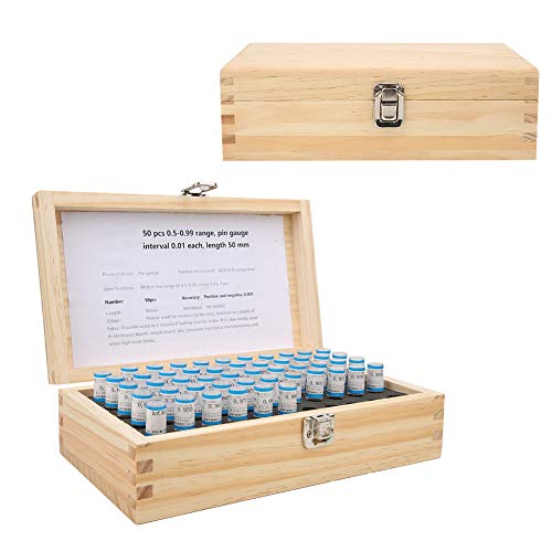 Plug Gage Set, metrisches Plug Gage, 0,5-0,99 mm Klarer Maßstab mit Holzbox Präzise Messung für die Holzbearbeitung Carpenter Precise Machining Plug Gage Set, metrisches Plug Gage, 0,5-0,99 mm Klarer Maßstab mit Holzbox Präzise Messung für die Holzbearbeitung Carpenter Precise Machining von Cerlingwee