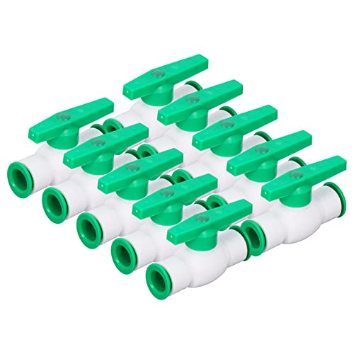 10pcs Straight Quick Connect Ball Ventil PPR Anpassungskit Wassersystem Bewässerungspool Kaltwasserverteilung (20 mm) von Cerlyiont