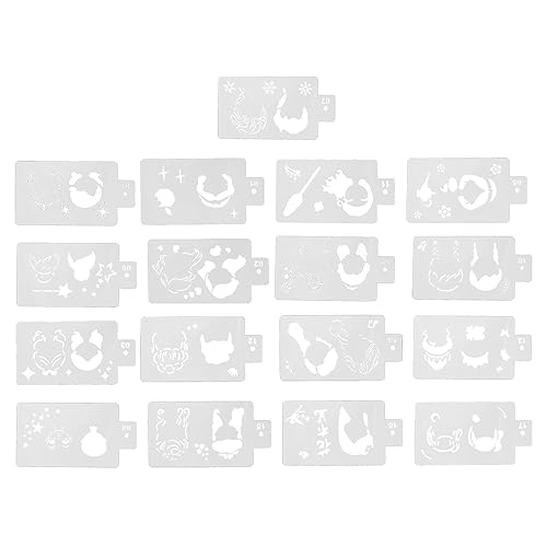 2 Sets Hohlauslöser Prinzessin Cartoon Figur Körpermalerei Schablonen, wiederverwendbare Gesichtsbörsenmalerei Vorlagen, Gesichtsfarbe Schablonen, geeignet für Geburtstag 2 Sets Hohlauslöser Prinzessin Cartoon Figur Körpermalerei Schablonen, wiederverwendbare Gesichtsbörsenmalerei Vorlagen, Gesichtsfarbe Schablonen, geeignet für Geburtstag von Cerlyiont