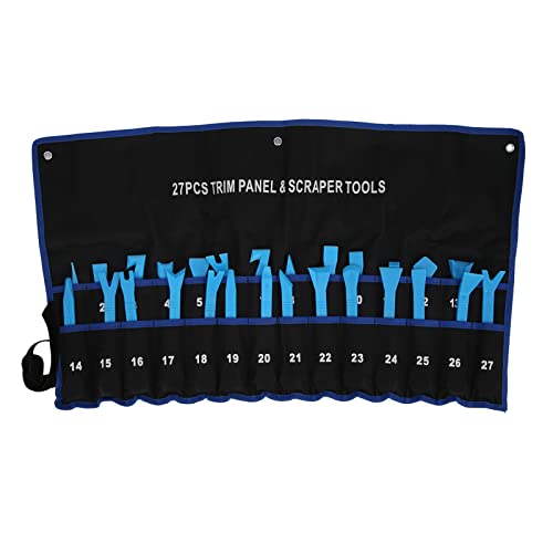 27pcs Autoverkleidung Entfernung Werkzeugkit mit Oxford Stoffbeutel Innenscheibenscheiben -Tür -Panel Audio -CD Blau Installieren Sie Blau von Cerlyiont