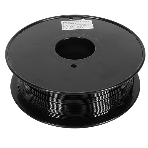 3D -Drucker -Filament Professional 1,75 mm Durchmesser 1 kg 2,2 Pfund Spulengenauigkeit 0,02 mm PETG -Filament für 3D -Drucker (Schwarz) von Cerlyiont