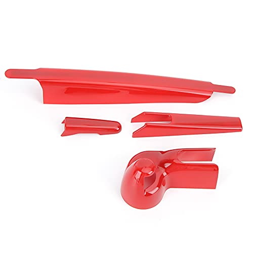 Auto Heck Windschutzscheibe Wischerabdeckung Trim Dekoration Set luxuriöses, auffälliges rotes ABS-Material für JK 2007-2017 Auto Heck Windschutzscheibe Wischerabdeckung Trim Dekoration Set luxuriöses, auffälliges rotes ABS-Material für JK 2007-2017 von Cerlyiont