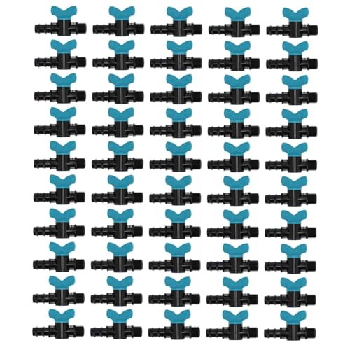 Bewässerungsventil Effizienter Kontrollschalter Garten Bewässerung 50pcs 25x1/2in männlicher Gewinde Absperrung der Kugelventilgarten Vorräte von Cerlyiont