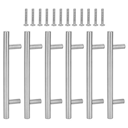 Cerlyiont 6 -pcs Edelstahl T -Stange Griff Langlebige Möbelhardware Schrankschuppen Kleiderschränke Schublade Schiebetüren von Cerlyiont