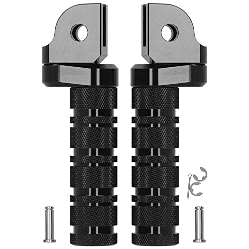 Cerlyiont CNC Aluminium -Motorrad -Frontfuß -PEGS -Modifikation MT -03 MT -07 MT -09 MT -10 MT -25 (A (schwarz)) von Cerlyiont