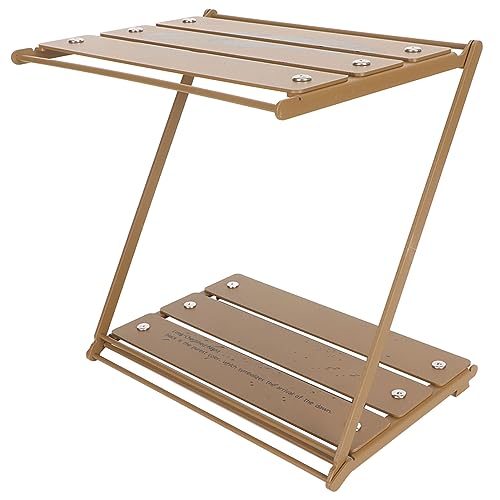 Cerlyiont Campingtisch, faltbares tragbares Camp -Seitentisch, Aluminiumlegierung Klapptisch Camping Table tragbar für Outdoor, Picknick, BBQ, Kochen, Festival von Cerlyiont