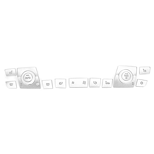 Cerlyiont KLIMAANLAGE KONTROLLE SILBER AUFKLEBER 13PCS SET ERSATZ FÜR 3 SERIE F30 2013-2018 (Typ a) von Cerlyiont
