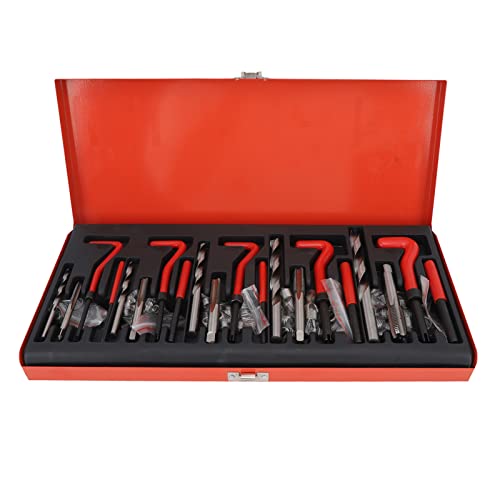 Cerlyiont Metrik -Gewinde Reparatur Kit HSS -Gewinde Reparatur Einsatzwerkzeug Kit M5 M6 M8 M10 M12 Weibliche Gewinde Loch Reparaturgewinde mit Hochgeschwindigkeitsstahl Cerlyiont Metrik -Gewinde Reparatur Kit HSS -Gewinde Reparatur Einsatzwerkzeug Kit M5 M6 M8 M10 M12 Weibliche Gewinde Loch Reparaturgewinde mit Hochgeschwindigkeitsstahl von Cerlyiont