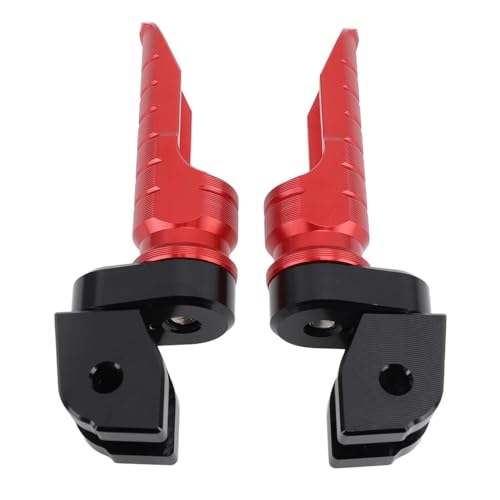 Cerlyiont Motorrad -Frontfußstifte Starker Griff Anti -Schlupf -Kurzhaut -Aluminium -Legierungs -Fuß -Pedal -Ersatz 696 795 796 Optimale Komfort Ruhestation verstärkte Haltbarkeit Anti (Rot) von Cerlyiont
