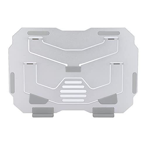 Computerständer breites Kompatibilität Ergonomisches Design Langlebiger tragbarer Desktop -Halter Schwarz Aluminiumlegierung für Home Office (Silber) von Cerlyiont