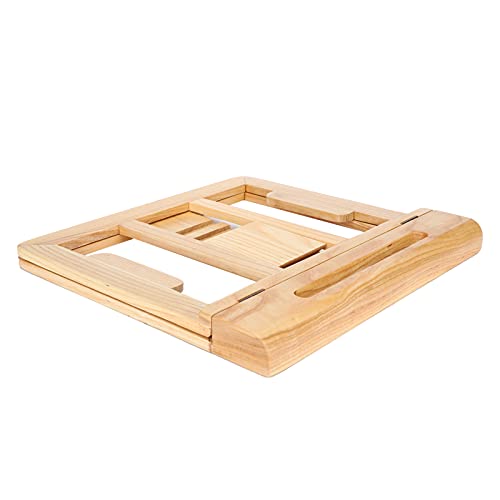 Computerständer falten multifunktionaler Desktop -Halter für Office -Studien, das Asche Holz spielt (Leichte Holzfarbe) von Cerlyiont