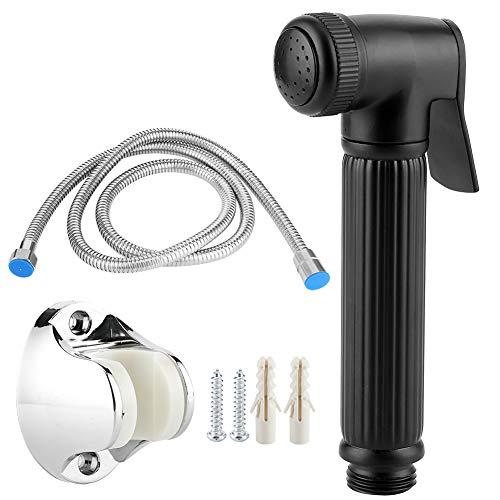 Handheld Toilette Bidet Sprayer Set Kit Kupferhand Bidet Schlauchhalter Badezimmer Zubehör für Wasch- und Massage Licht Luxus schwarzer G1/2 -Zoll -Faden Handheld Toilette Bidet Sprayer Set Kit Kupferhand Bidet Schlauchhalter Badezimmer Zubehör für Wasch- und Massage Licht Luxus schwarzer G1/2 -Zoll -Faden von Cerlyiont