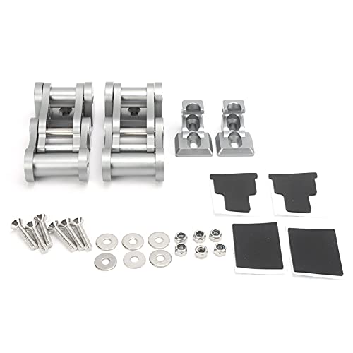 Haubenriegel CNC Aluminiumlegierung Bonnet Lock Fit JK JKU 2007-2018 Tür Sport Sahara Rubicon Freiheit Langable Hood Catch Kit Kit (Du färbte) von Cerlyiont