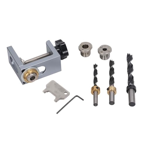 Holzbearbeitungsloch -Locator Schnellpositionierende Aluminium Dowelling Jig Kit Bettschrank Schrauben Holzbearbeitungsloch -Locator Schnellpositionierende Aluminium Dowelling Jig Kit Bettschrank Schrauben von Cerlyiont