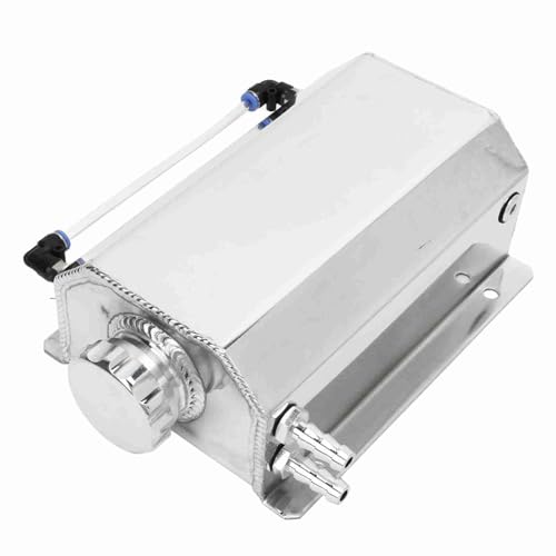 Kühlmittelüberlauf -Tank Aluminiumlegierung 2L Kapazität Effizienter Fahrzeugkühlerbehälter für die universelle Einrichtung (Silber) von Cerlyiont
