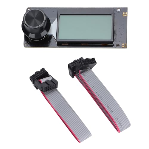 LCD -Anzeigemodul 12864 Storage Card Slot 3D -Drucker Marlin Screen Control Board Encodieren Sie starke dauerhafte Stecker -Play -Drucker -Druckerzubehör [DIY] (Schwarz auf Weiß) von Cerlyiont