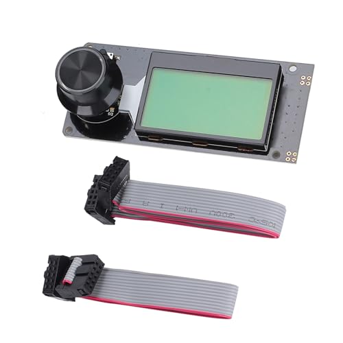 LCD -Anzeigemodul 12864 Storage Card Slot 3D -Drucker Marlin Screen Control Board Encodieren Sie starke dauerhafte Stecker -Play -Drucker -Druckerzubehör [DIY] (Schwarz auf grün) von Cerlyiont