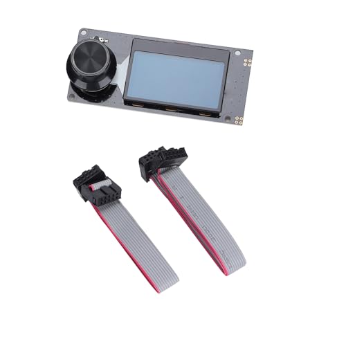 LCD -Anzeigemodul 12864 Storage Card Slot 3D -Drucker Marlin Screen Control Board Encodieren Sie starke dauerhafte Stecker -Play -Drucker -Druckerzubehör [DIY] (Weiß auf blau) von Cerlyiont