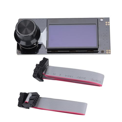 LCD -Anzeigemodul 12864 Storage Card Slot 3D -Drucker Marlin Screen Control Board Encodieren Sie starke dauerhafte Stecker -Play -Drucker -Druckerzubehör [DIY] (Weiß auf schwarz) von Cerlyiont
