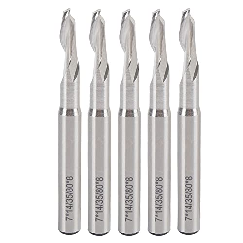 Mahlen Cutter Single Flötenspirale Endmühle gerade Shank Hochgeschwindigkeit Stahl CNC Router Bit 5pcs Mahlen Cutter Single Flötenspirale Endmühle gerade Shank Hochgeschwindigkeit Stahl CNC Router Bit 5pcs von Cerlyiont