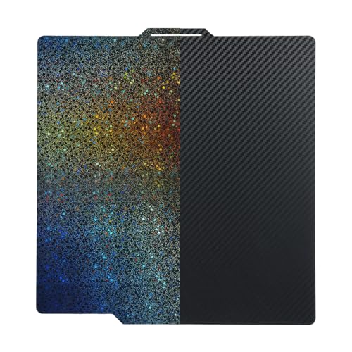 PETPEY Build Plate Sheet 257x257mm Spring Steel Plate DoubleSided Smooth with Starry Sky Pattern Flexible Hotbed Sticker Removable Build Surface Platform Compatible with X1//P1P/P von Cerlyiont