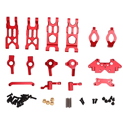 RC Auto Lenkung Montage Aluminium Legierung Teile Set HBX 1/18 18859 18858 18857 18856 (Rot) von Cerlyiont