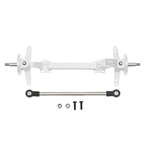 RC Vorderachse Lenkglied-Stab-Set aus Aluminium legiertem Stahl RC Vorderrad achse 1/14 RC Auto (Silber) von Cerlyiont
