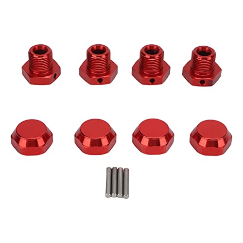 RC Wheel Hex Coppler Kit Professionelles Aluminium -Leichtmetall -Rad -Hub -Hubs -Adapter für 1/8 RC -Auto (Rot) von Cerlyiont
