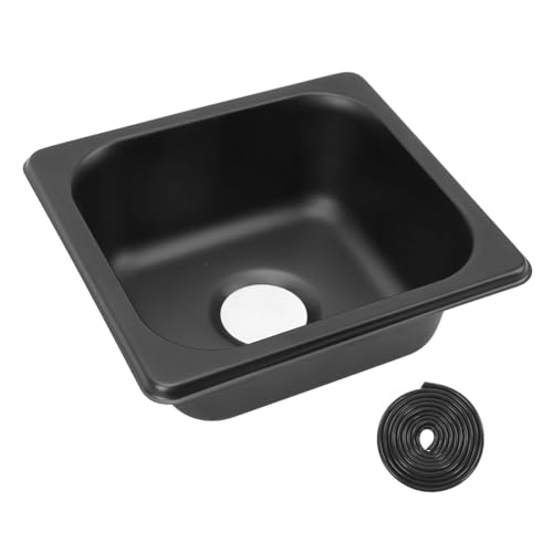 RV -Waschbecken 304 Edelstahl Schwarzer elektroplatter Tropfen in Stabsenke für Boot RV RV -Waschbecken 304 Edelstahl Schwarzer elektroplatter Tropfen in Stabsenke für Boot RV von Cerlyiont