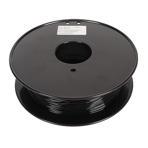 TPU -Filament 1,75 mm 95A Flexible Hochgeschwindigkeit 8 kg 1,8 lb Clog 3D -Druckerfilament Die meisten FDM -Drucker (Schwarz) von Cerlyiont