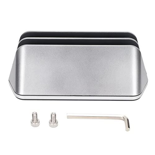 Vertikale Aluminiumlegierung Dual Laptop Ständer einstellbarer Bereich für 2 Laptops Schreibtisch Silbergrau von Cerlyiont