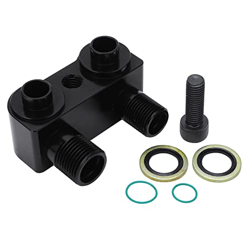 Wechselstromkompressor -Anpassung 90 ° Drehwinkel 6061 -T6 Billet Aluminiumlegierung Schwarzadapter Kit Ersatz LSX LS1 Klimaanlage von Cerlyiont