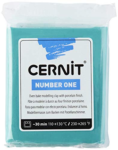 CERNIT Nummer eins Lehm 56g, türkis, 7 x 5.5 x 1.5 cm von Cernit
