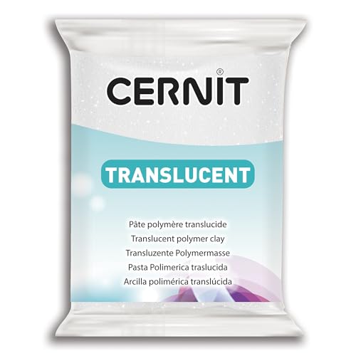 Cernit Transluzent Lehm 56g, Bernstein, 7 x 5.5 x 1.5 cm von Cernit