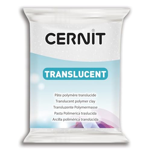 Cernit Transluzent Lehm 56g, rubinrot, 7 x 5.5 x 1.5 cm von Cernit