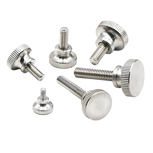 10 Stück M2/M2.5 Edelstahl-Rändelschraube, handfeste Computergehäuse-Einstellschraube, M2.5x10mm(10pcs) von Cerobit