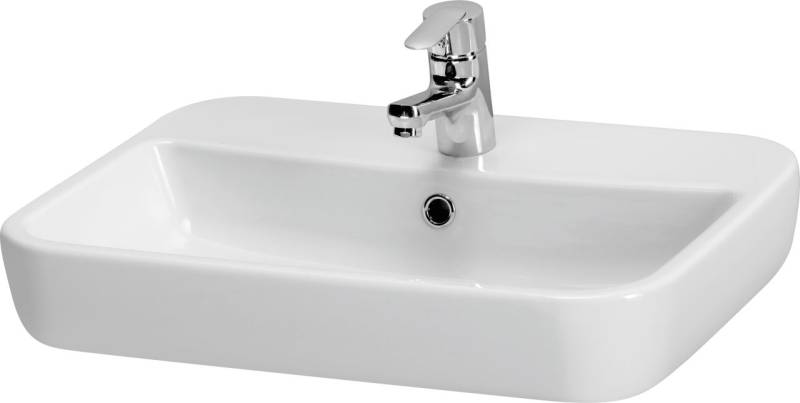 Cersanit Aufsatzwaschtisch Caspia 60 cm rechteckig weiß Cersanit Aufsatzwaschtisch Caspia 60 cm rechteckig weiß von Cersanit