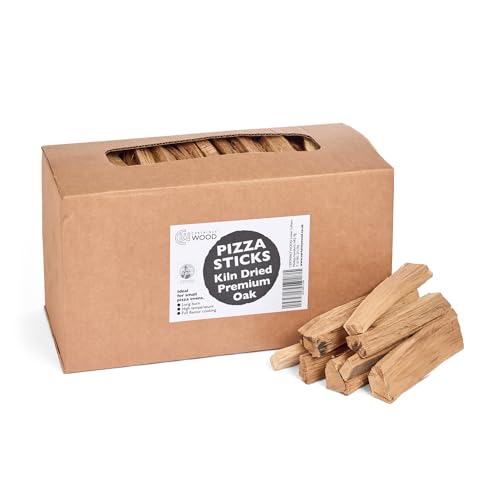 Certainly Wood Pizza-Sticks aus Eichenholz – ofengetrocknetes Anzündholz für kleine & Mini-Pizzaofen – schnell zu entzündender Hartholzstab – Lange Verbrennung & hohe Temperatur – Brennfertig von Certainly Wood