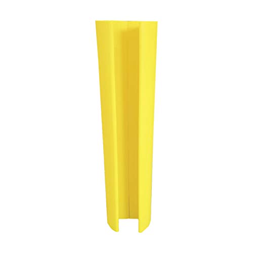 Regalanfahrschutz, zum Aufstecken Höhe 600 mm, für Regalbeinbreite 100 – 125 mm von Certeo