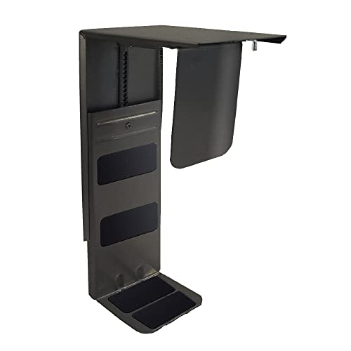 Twinco | CPU-Halter zur Untermontage an Tischplatte | Belastung max 40 kg | schwarz von Certeo