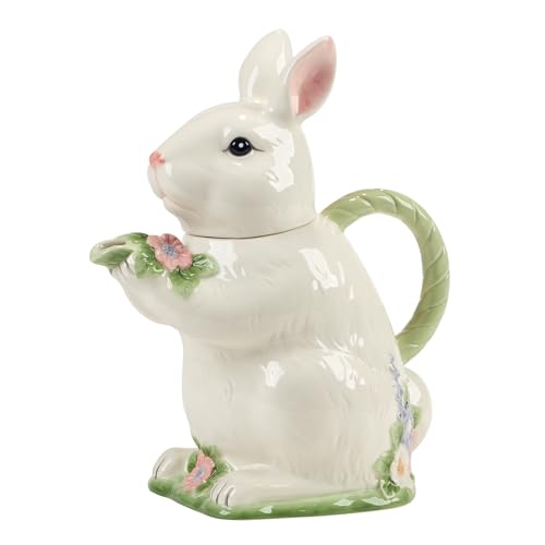 Certified International 12312 3D-Hasen-Teekanne Easter Morning, 900 ml, Hergestellt aus robustem Steingut, Mehrfarbig Certified International 12312 3D-Hasen-Teekanne Easter Morning, 900 ml, Hergestellt aus robustem Steingut, Mehrfarbig von Certified International