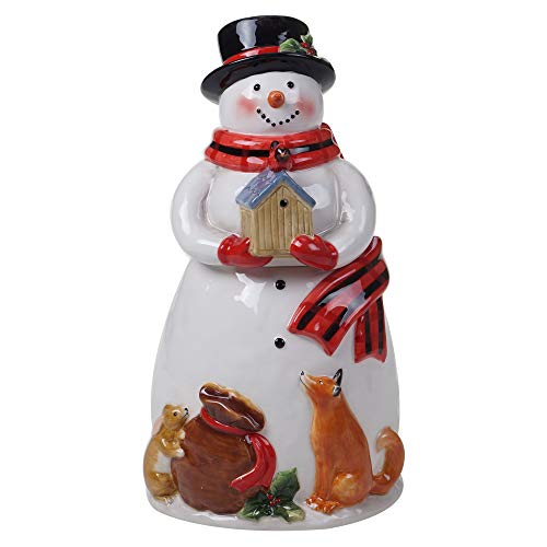 Bringen Sie die Freude nach Hause mit unserer Magie des Weihnachts-Schneemann-Keksglases – ein skurriles Urlaubsandenken für Kekse, Leckereien und fröhliche Küchendekoration von Certified International