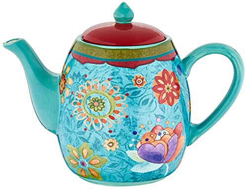 Certified International Teekanne Keramik blau Tunesian Sunset Collection 1,2 l von Certified International