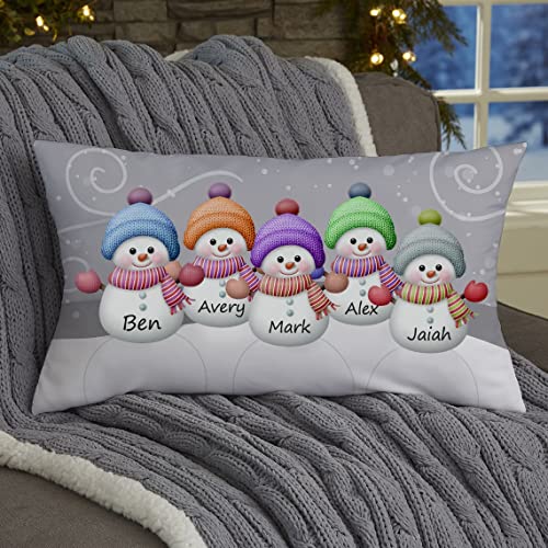 Benutzerdefinierter Schneemann-Familien-Kissenbezug mit 1–9 Namen personalisierte Familien-Weihnachtskissen Urlaubsdekoration Wurfkissenbezug für Sofa Weihnachten Büro,Schlafzimmer, Dekorationen Benutzerdefinierter Schneemann-Familien-Kissenbezug mit 1–9 Namen personalisierte Familien-Weihnachtskissen Urlaubsdekoration Wurfkissenbezug für Sofa Weihnachten Büro,Schlafzimmer, Dekorationen von Certykllp