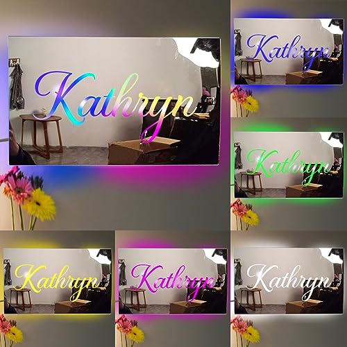 Personalisierter Namensspiegel LED-Licht Custom Name Neon Nachtlicht Schild für Paare Freundin Frau Valentinstag Jahrestag Personalisierter Namensspiegel LED-Licht Custom Name Neon Nachtlicht Schild für Paare Freundin Frau Valentinstag Jahrestag von Certykllp